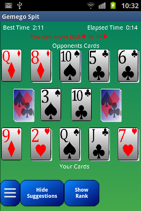 Spit Speed Solitaire 2.00