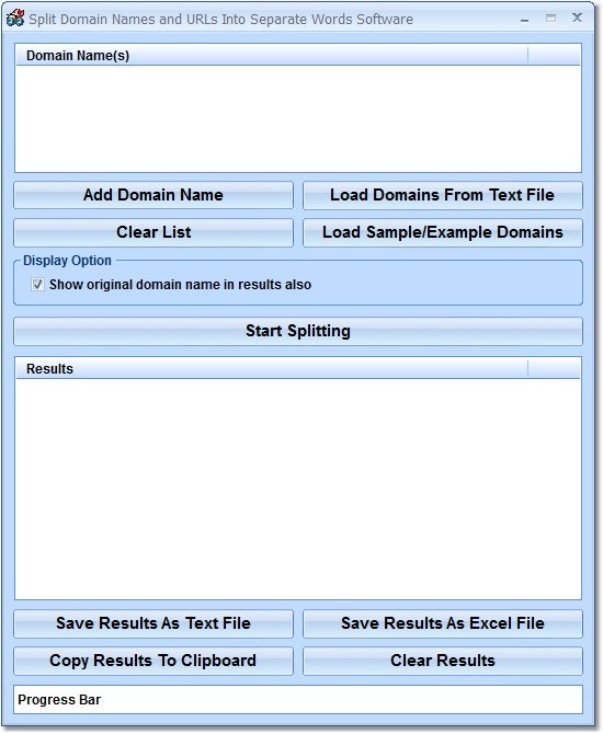 Split Domain Names and URLs Into Separate Words Software 7.0