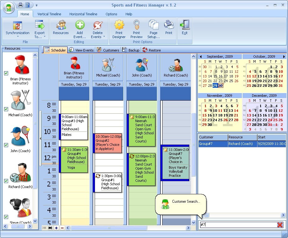 Sports and Fitness Manager for Workgroup 3.0