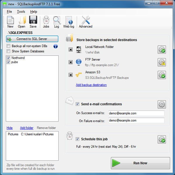 SQL Backup and FTP 7.1.1
