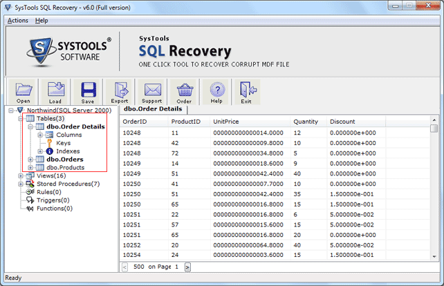 SQL Database Recovery Software 6.1