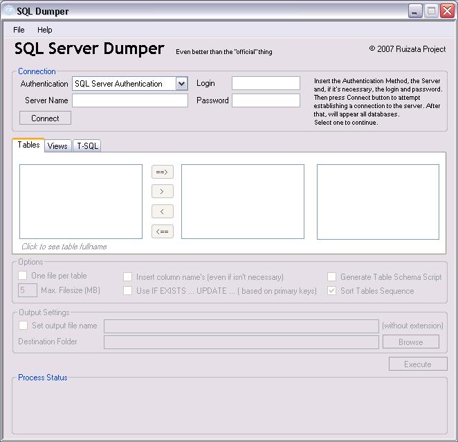 SQL Dumper 2.0.0 BETA