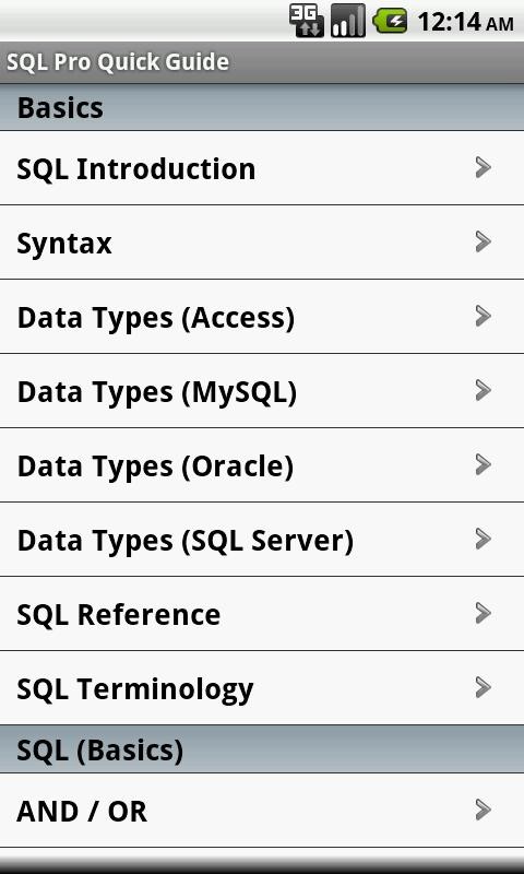 SQL Pro Quick Guide 1.2