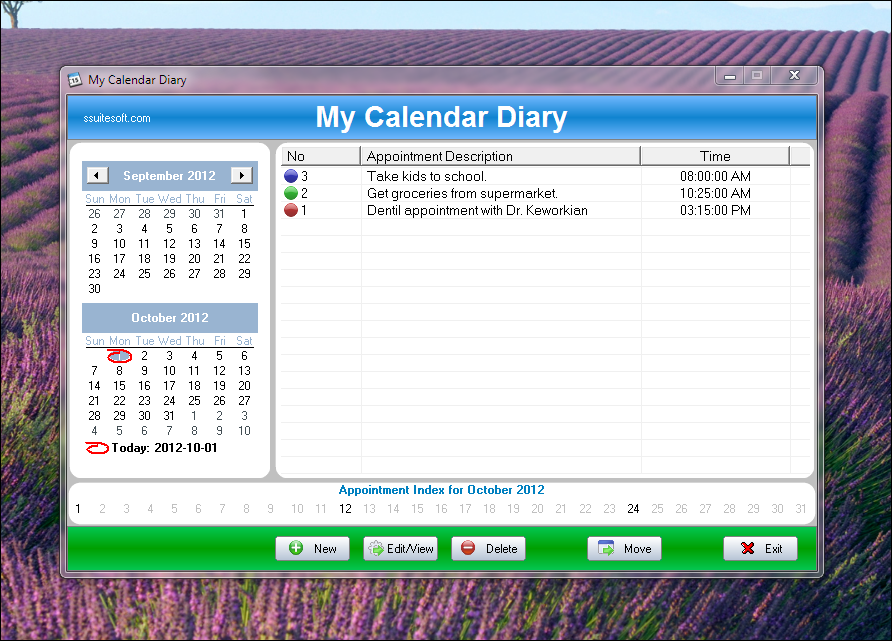 SSuite Calendar Diary Portable 2.2