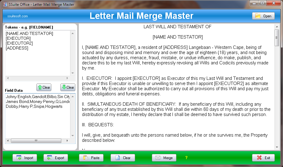 SSuite Mail Merge Master 2.2