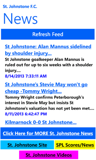 St. Johnstone Football News 1.1.0.0