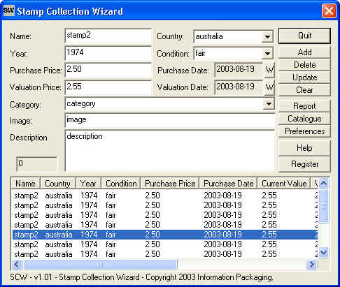 Stamp Collection Wizard 1.01
