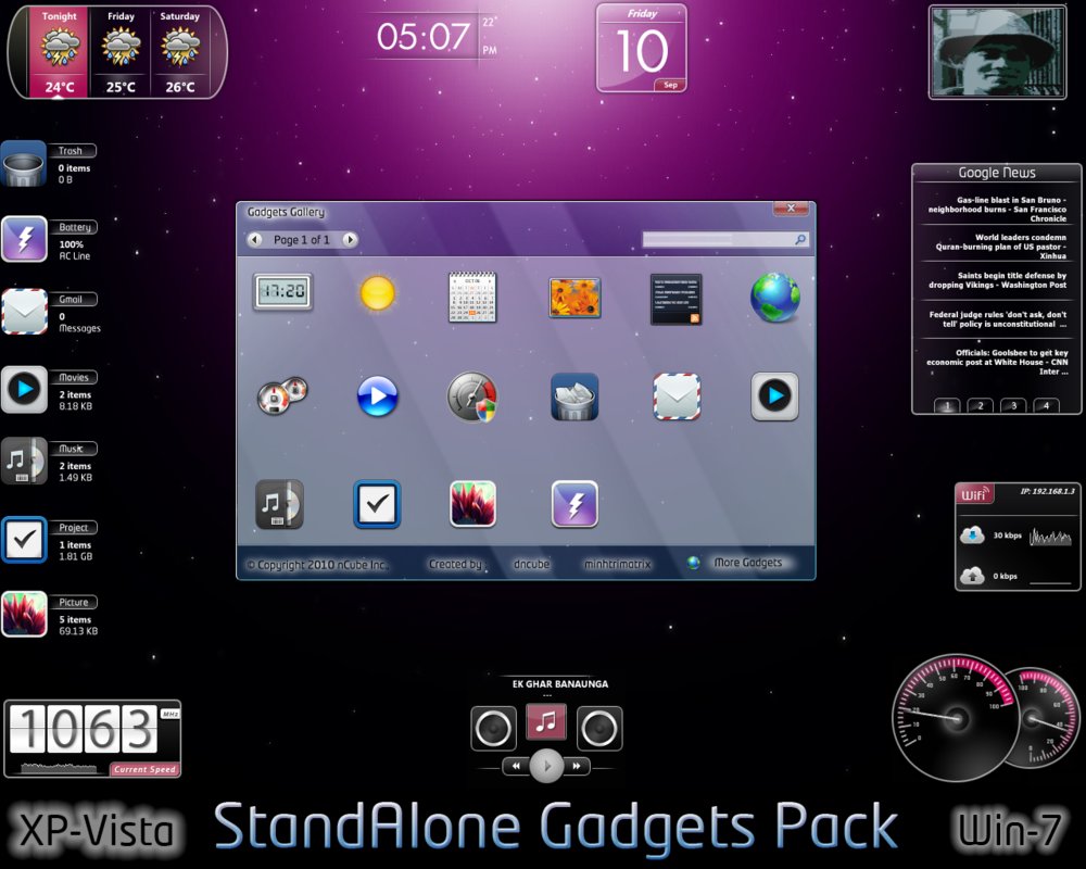 StandAlone Gadgets Pack 1.0