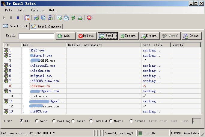 Star Email Spider and sender 10.65
