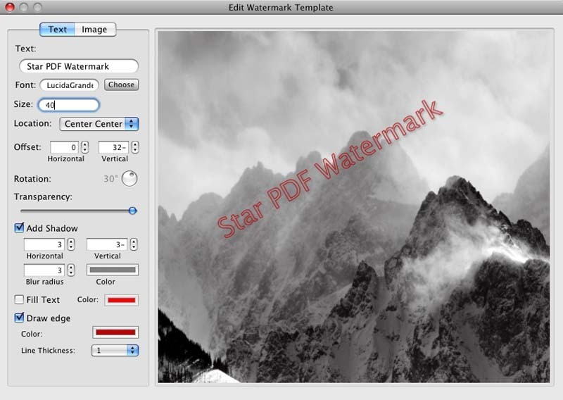 Star PDF Watermark for Mac 1.7.2
