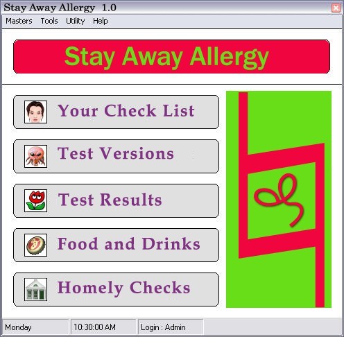 Stay Away Alergies Software 1.0