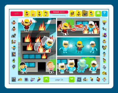 Sticker Activity Pages 6: Superheroes 1.0001