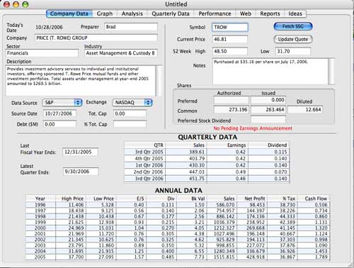Stock Investment Guide for Mac OS X 3.0.9