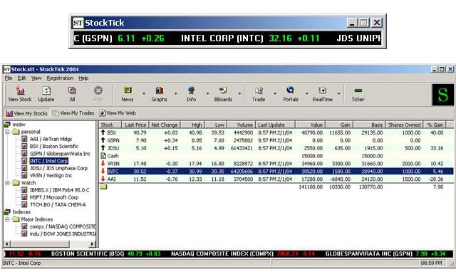 StockTick - Stock Ticker 2005