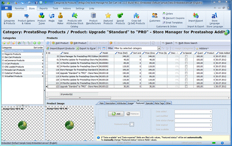 Store Manager for Zen Cart 2.3.3.401