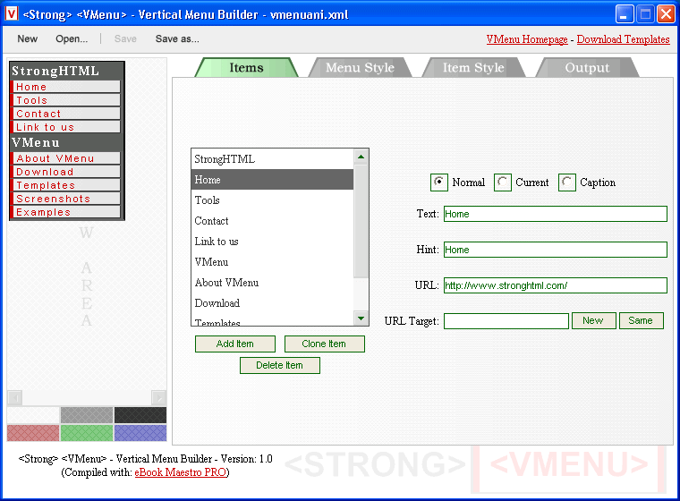 Strong VMenu 1.05