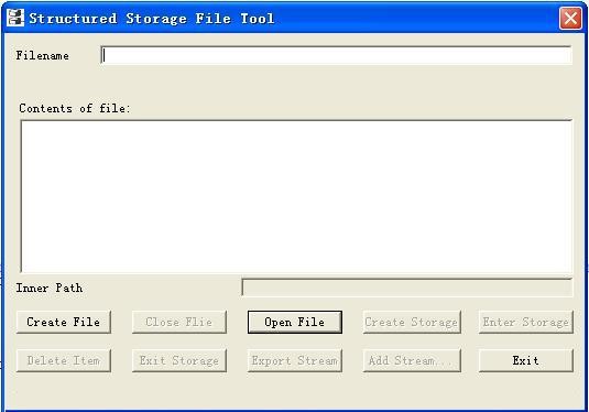 Structured Storage File Tool 1.4.0