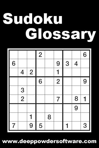 Sudoku Glossary 1.0