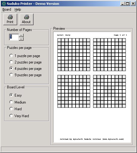 Sudoku Printer 1.01