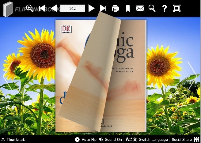 Sunflower Theme for PDF to Flipping Book 1.0