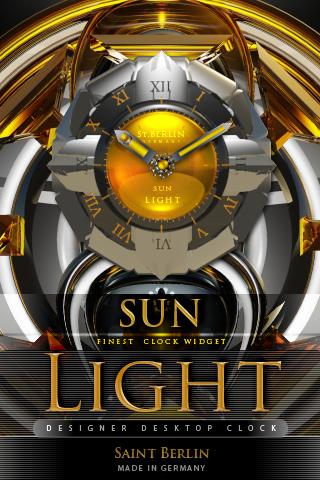 SUNLIGHT designer clock widget 2.22