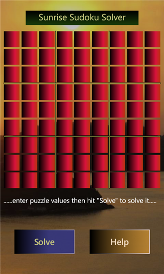 Sunrise Sudoku Solver 1.0.0.0