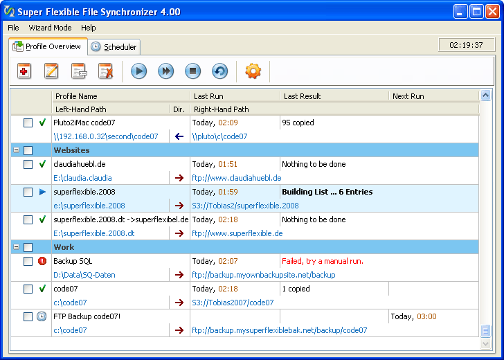 Super Flexible File Synchronizer 4.22