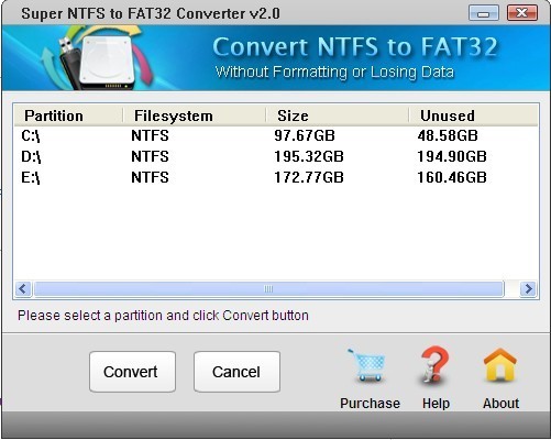 Super NTFS to FAT32 Converter 2.1.26