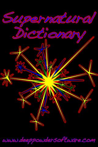 Supernatural Dictionary 1.0