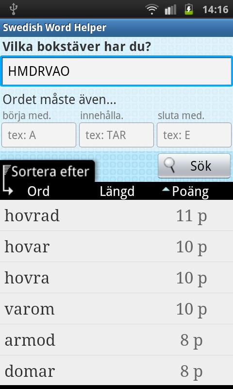 Swedish Word Finder 1.4.7