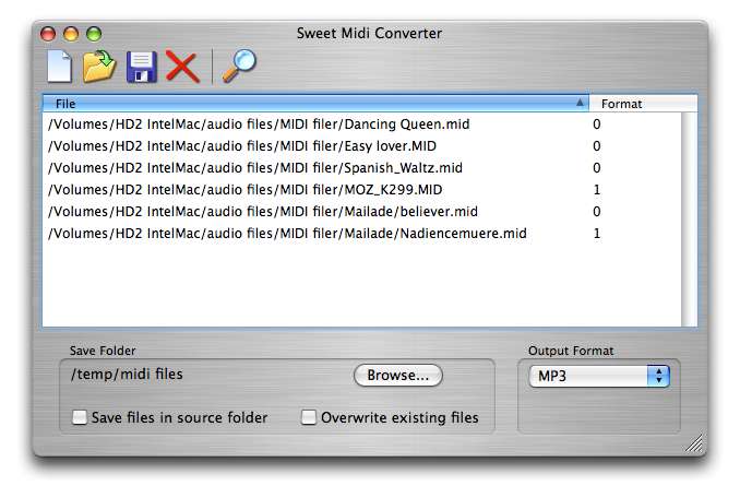Sweet MIDI Converter for Mac OS X 1.5.0