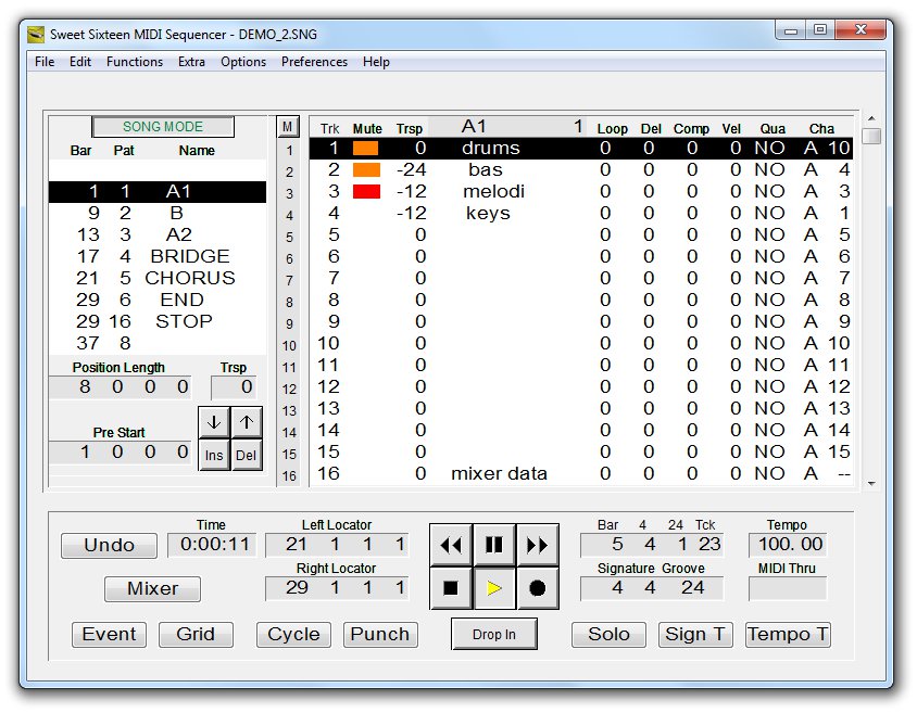 Sweet Sixteen MIDI Sequencer Portable 3.3.7
