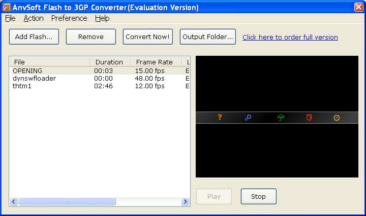 Swf to 3GP Converter 1.00.0313