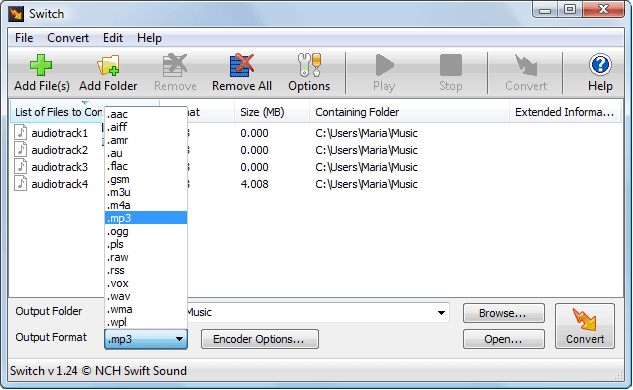 Switch Audio File Converter 1.42