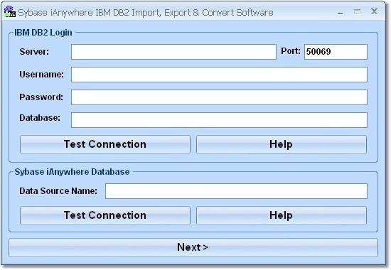 Sybase iAnywhere IBM DB2 Import, Export & Convert Software 7.0
