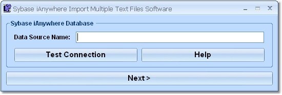 Sybase iAnywhere Import Multiple Text Files Software 7.0