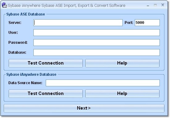 Sybase iAnywhere Sybase ASE Import, Export & Convert Software 7.0