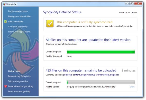 Syncplicity Personal Edition 2.0.3856.24352