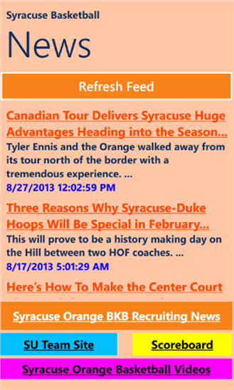 Syracuse Basketball News 1.2.0.0