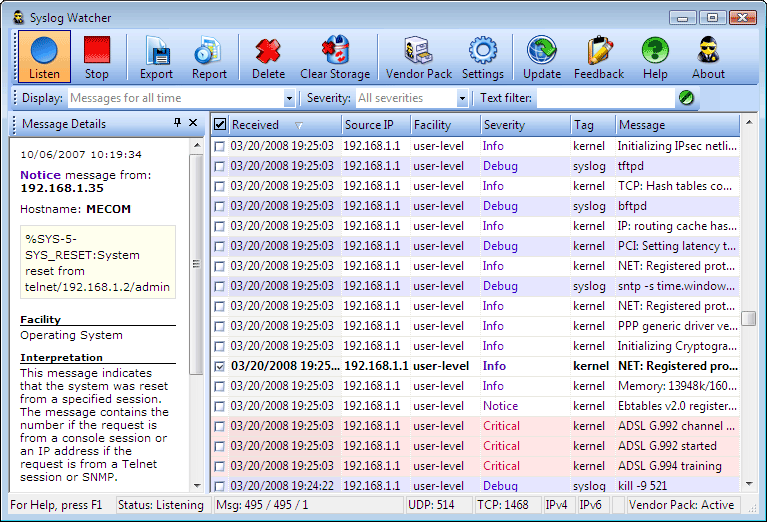 Syslog Watcher Personal Edition 2.2
