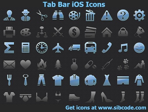 Tab Bar iOS Icons 2012.2