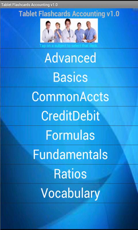 Tablet Flashcards Accounting 1.0