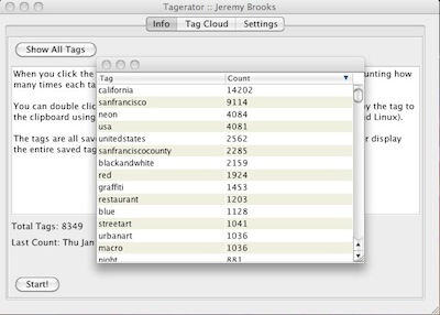 Tagerator for Mac OS X 1.1.0