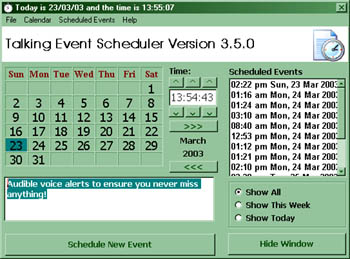 Talking Event Scheduler 3.8.0