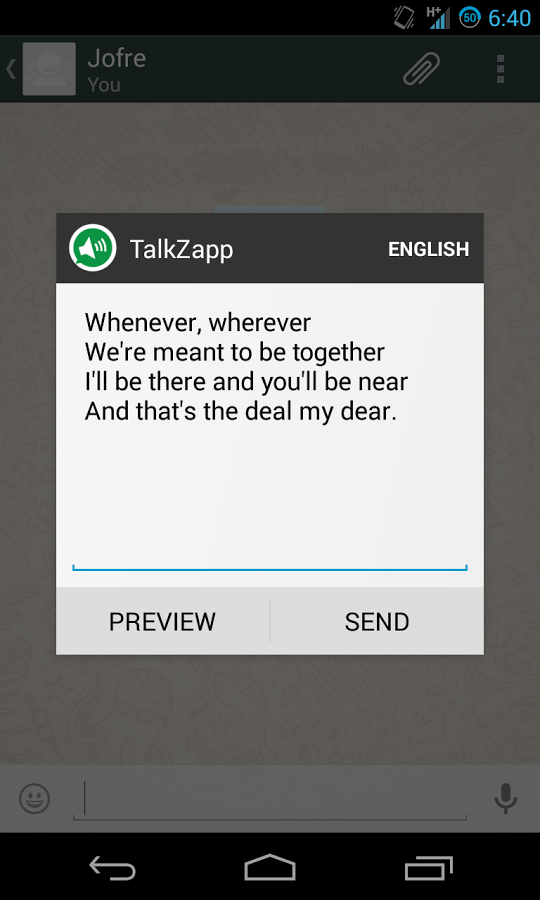 TalkZapp for Whatsapp 1.01