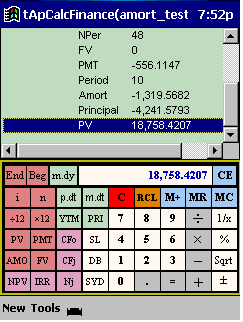 tApCalc Financial tape calculator(Arm) 1.44