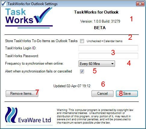 TaskWorks Outlook 2007 Add-in 1.0.1