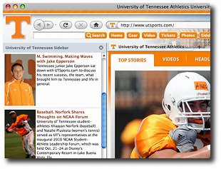 Tennessee Vols Firefox Browser Theme 0.9.0.1