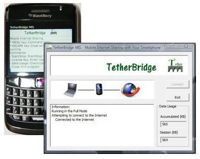 TetherBridge MIS-PC for Blackberry 1.0.0.1