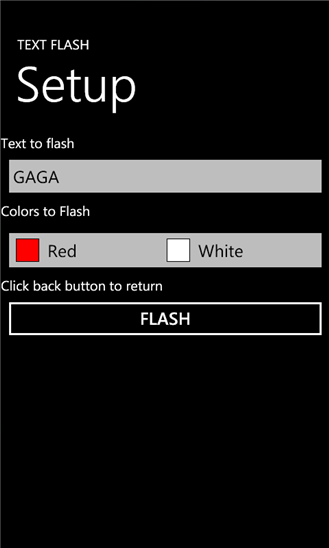 Text Flash 1.0.0.0